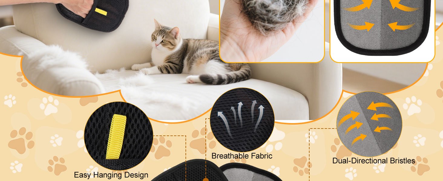 pet hair removal glove