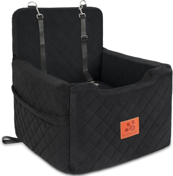 Asiento de automóvil para perros pequeños/medianos de menos de 35 libras, asientos elevadores de espuma viscoelástica para perros, asiento de automóvil para mascotas desmontable y lavable - Imagen 17