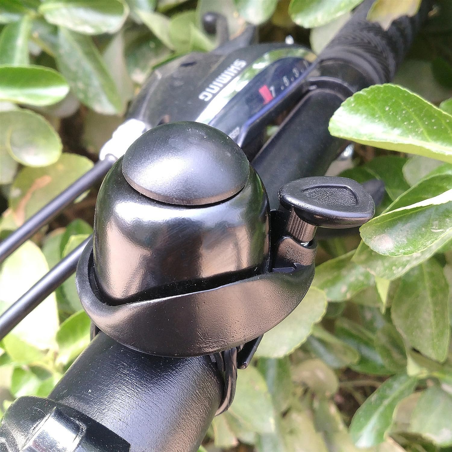 Paquete de 2 mini campanas de aluminio ajustables para bicicletas deportivas de montaña de carretera para adultos (negro) - Imagen 6