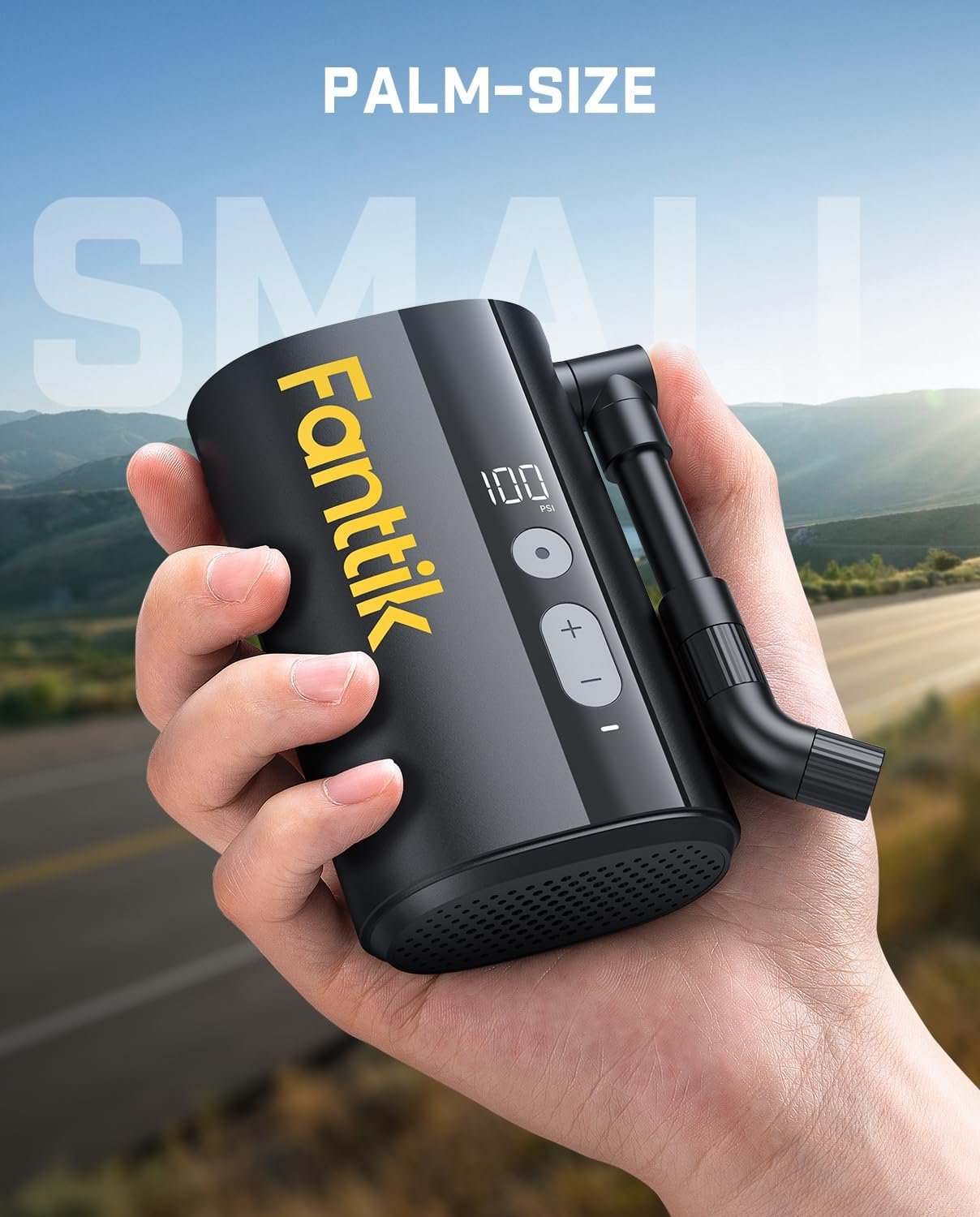 Fanttik X9 Ace Mini bomba de bicicleta, bomba de bicicleta de inflado rápido de 32 segundos con manómetro, bomba de aire eléctrica de 150 PSI con válvula Presta y Schrader, adecuada para bicicleta de - Imagen 8