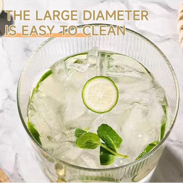 Dispensador de bebidas, dispensador de bebidas de vidrio de 2.1 galones con soporte, dispensador de agua de vidrio con espiga, dispensadores de bebidas grandes para fiestas, bares, restaurantes, 8L - Imagen 4