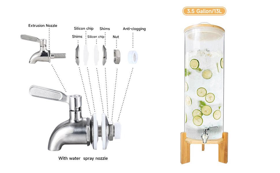 Dispensador de bebidas de 2 galones