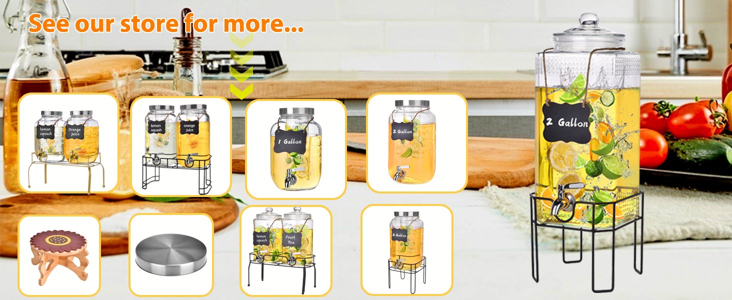 2 gallon drink dispenser with stand