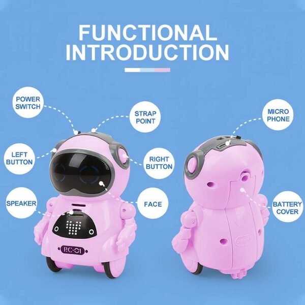 GoolRC 939A Pocket Robot Hablando Diálogo Interactivo Grabación de Reconocimiento de Voz Cantar Bailar Contar Historia Mini Robot - Imagen 13