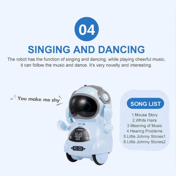 GoolRC 939A Pocket Robot Hablando Diálogo Interactivo Grabación de Reconocimiento de Voz Cantar Bailar Contar Historia Mini Robot - Imagen 25