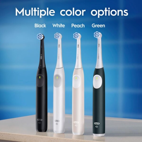 Oral-B iO Simple Clean - Cepillo de dientes eléctrico recargable con 1 cabezal de cepillo de cuidado suave y 1 funda de viaje negra, sensor de presión automático para proteger las encías, 3 modos - Imagen 8