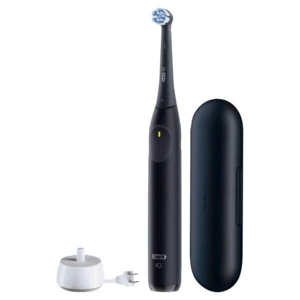 Oral-B iO Simple Clean - Cepillo de dientes eléctrico recargable con 1 cabezal de cepillo de cuidado suave y 1 funda de viaje negra, sensor de presión automático para proteger las encías, 3 modos - Imagen 13