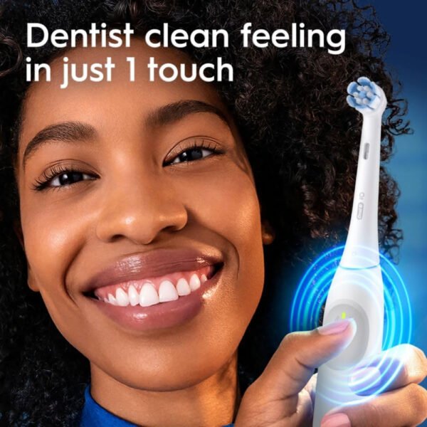 Oral-B iO Simple Clean - Cepillo de dientes eléctrico recargable con 1 cabezal de cepillo de cuidado suave y 1 funda de viaje negra, sensor de presión automático para proteger las encías, 3 modos - Imagen 17
