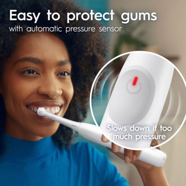 Oral-B iO Simple Clean - Cepillo de dientes eléctrico recargable con 1 cabezal de cepillo de cuidado suave y 1 funda de viaje negra, sensor de presión automático para proteger las encías, 3 modos - Imagen 20