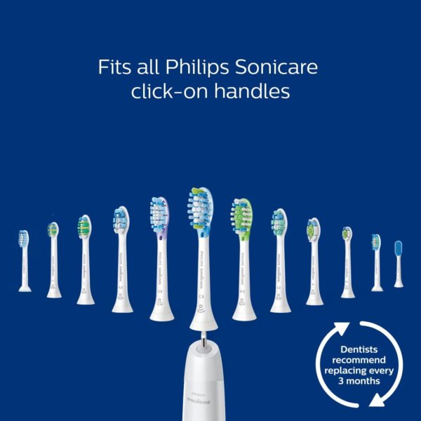 Philips Sonicare HX6877/21 ProtectiveClean 6100 Cepillo de dientes eléctrico recargable, Con funda de viaje de carga y cabezal de cepillo para polvo adicional., Azul marino - Imagen 12