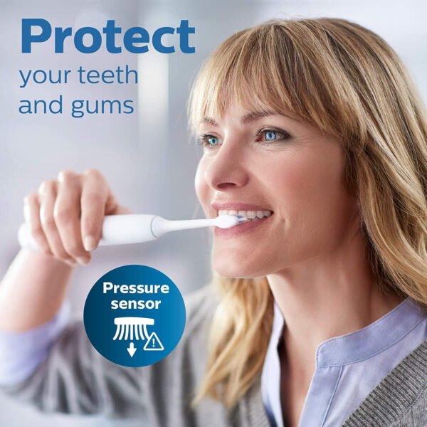 Philips Sonicare HX6877/21 ProtectiveClean 6100 Cepillo de dientes eléctrico recargable, Con funda de viaje de carga y cabezal de cepillo para polvo adicional., Azul marino - Imagen 32