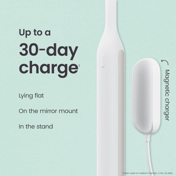 Quip Ultra Next Generation Smart Sonic - Cepillo de dientes eléctrico cronometrado para adultos, cabezal de cepillo reemplazable, cerdas suaves, mango de silicona, duración de la batería de 30 días - Imagen 13