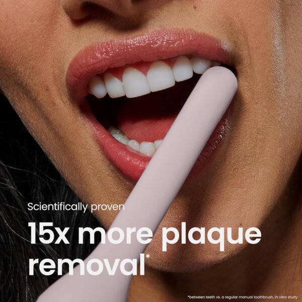 Quip Ultra Next Generation Smart Sonic - Cepillo de dientes eléctrico cronometrado para adultos, cabezal de cepillo reemplazable, cerdas suaves, mango de silicona, duración de la batería de 30 días - Imagen 15