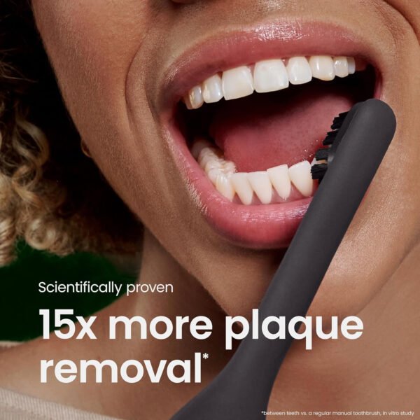 Quip Ultra Next Generation Smart Sonic - Cepillo de dientes eléctrico cronometrado para adultos, cabezal de cepillo reemplazable, cerdas suaves, mango de silicona, duración de la batería de 30 días - Imagen 23