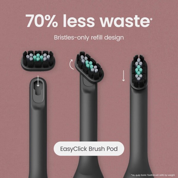 Quip Ultra Next Generation Smart Sonic - Cepillo de dientes eléctrico cronometrado para adultos, cabezal de cepillo reemplazable, cerdas suaves, mango de silicona, duración de la batería de 30 días - Imagen 24