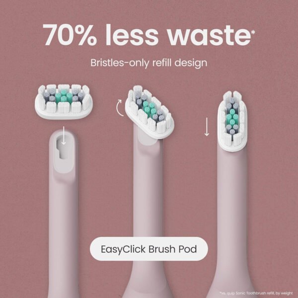 Quip Ultra Next Generation Smart Sonic - Cepillo de dientes eléctrico cronometrado para adultos, cabezal de cepillo reemplazable, cerdas suaves, mango de silicona, duración de la batería de 30 días - Imagen 31