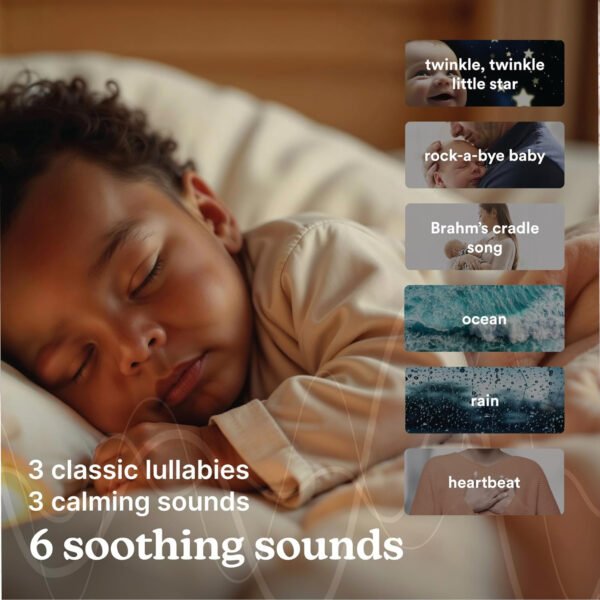 Sonidos y proyector SoundSpa Lullaby de myBaby. Reproduce 6 sonidos y nanas, funciona con proyector de imágenes, temporizador de auto apagado perfecto para la siesta. Operado por adaptador. MYB-S305 - Imagen 7