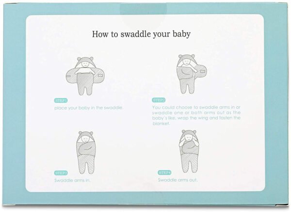 Manta de envoltura de bebé, peluche ultrasuave esencial para bebés de 0-6 meses, envoltura blanca para recibir al bebé, ideal como accesorio de bebé y para la mesa de regalos del recién nacido, regalo perfecto para baby shower - Imagen 7