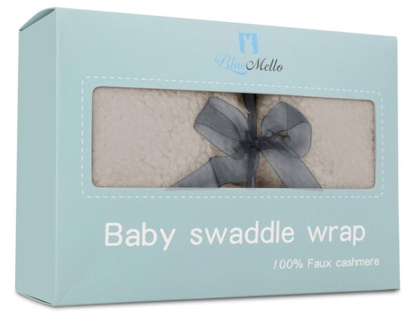 Manta de envoltura de bebé, peluche ultrasuave esencial para bebés de 0-6 meses, envoltura blanca para recibir al bebé, ideal como accesorio de bebé y para la mesa de regalos del recién nacido, regalo perfecto para baby shower - Imagen 15