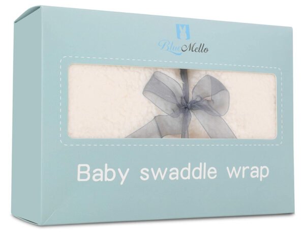 Manta de envoltura de bebé, peluche ultrasuave esencial para bebés de 0-6 meses, envoltura blanca para recibir al bebé, ideal como accesorio de bebé y para la mesa de regalos del recién nacido, regalo perfecto para baby shower - Imagen 23