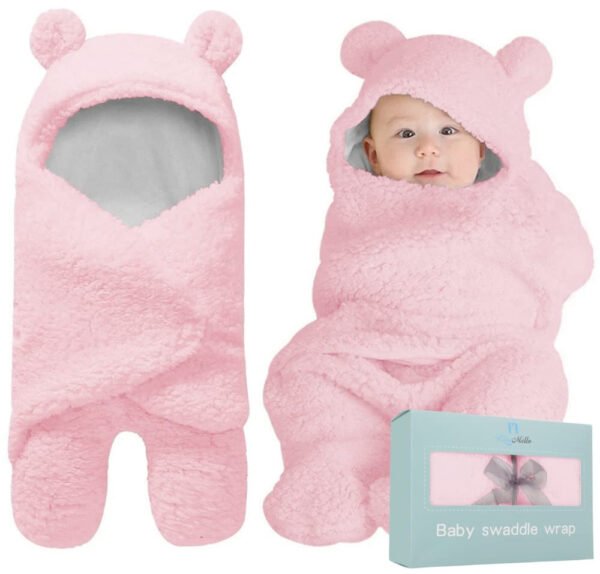 Manta de envoltura de bebé, peluche ultrasuave esencial para bebés de 0-6 meses, envoltura blanca para recibir al bebé, ideal como accesorio de bebé y para la mesa de regalos del recién nacido, regalo perfecto para baby shower - Imagen 25