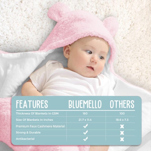 Manta de envoltura de bebé, peluche ultrasuave esencial para bebés de 0-6 meses, envoltura blanca para recibir al bebé, ideal como accesorio de bebé y para la mesa de regalos del recién nacido, regalo perfecto para baby shower - Imagen 28