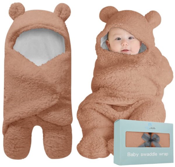 Manta de envoltura de bebé, peluche ultrasuave esencial para bebés de 0-6 meses, envoltura blanca para recibir al bebé, ideal como accesorio de bebé y para la mesa de regalos del recién nacido, regalo perfecto para baby shower - Imagen 32
