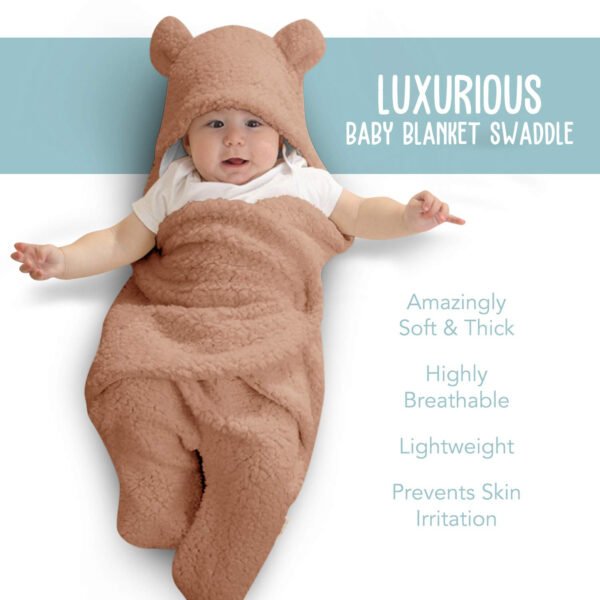 Manta de envoltura de bebé, peluche ultrasuave esencial para bebés de 0-6 meses, envoltura blanca para recibir al bebé, ideal como accesorio de bebé y para la mesa de regalos del recién nacido, regalo perfecto para baby shower - Imagen 33