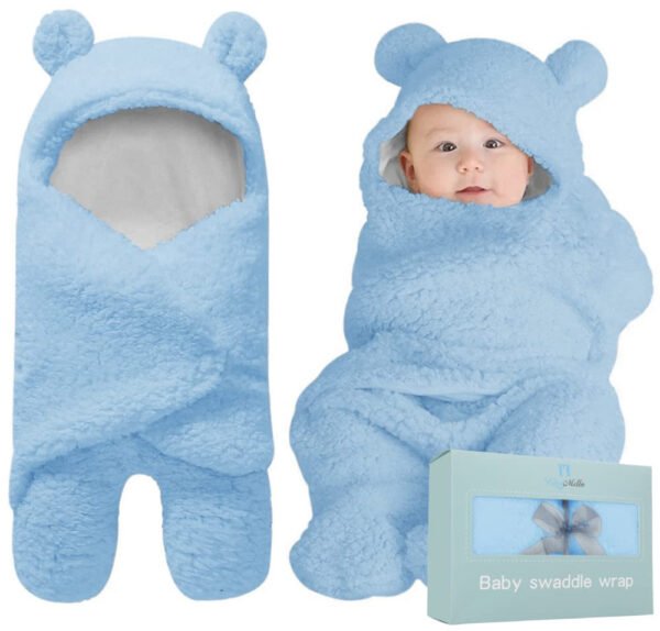 Manta de envoltura de bebé, peluche ultrasuave esencial para bebés de 0-6 meses, envoltura blanca para recibir al bebé, ideal como accesorio de bebé y para la mesa de regalos del recién nacido, regalo perfecto para baby shower - Imagen 39