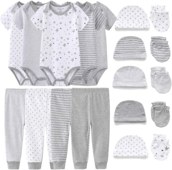 Kiddiezoom - Juego de 19 piezas de ropa para recién nacido - Imagen 13