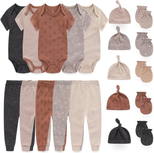 Kiddiezoom - Juego de 19 piezas de ropa para recién nacido - Imagen 27