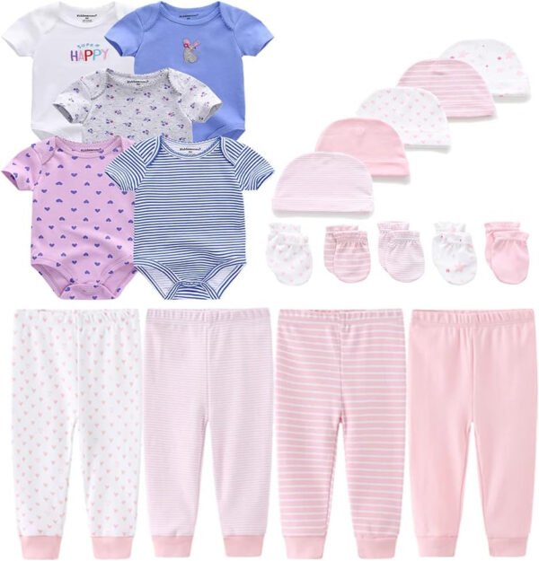 Kiddiezoom - Juego de 19 piezas de ropa para recién nacido - Imagen 66