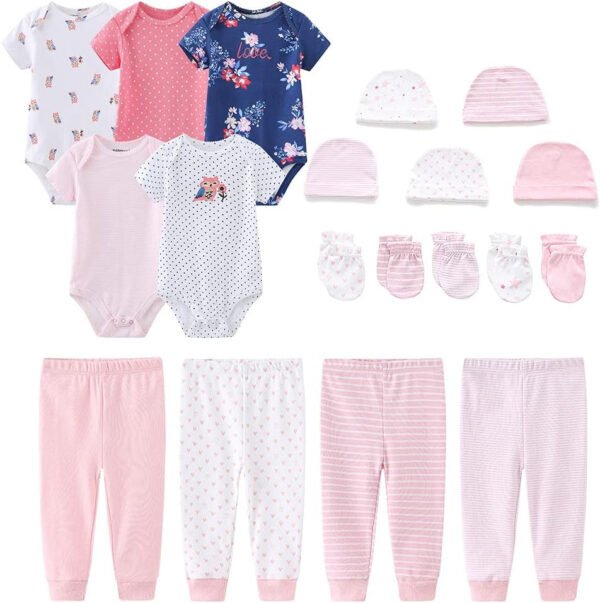 Kiddiezoom - Juego de 19 piezas de ropa para recién nacido - Imagen 106