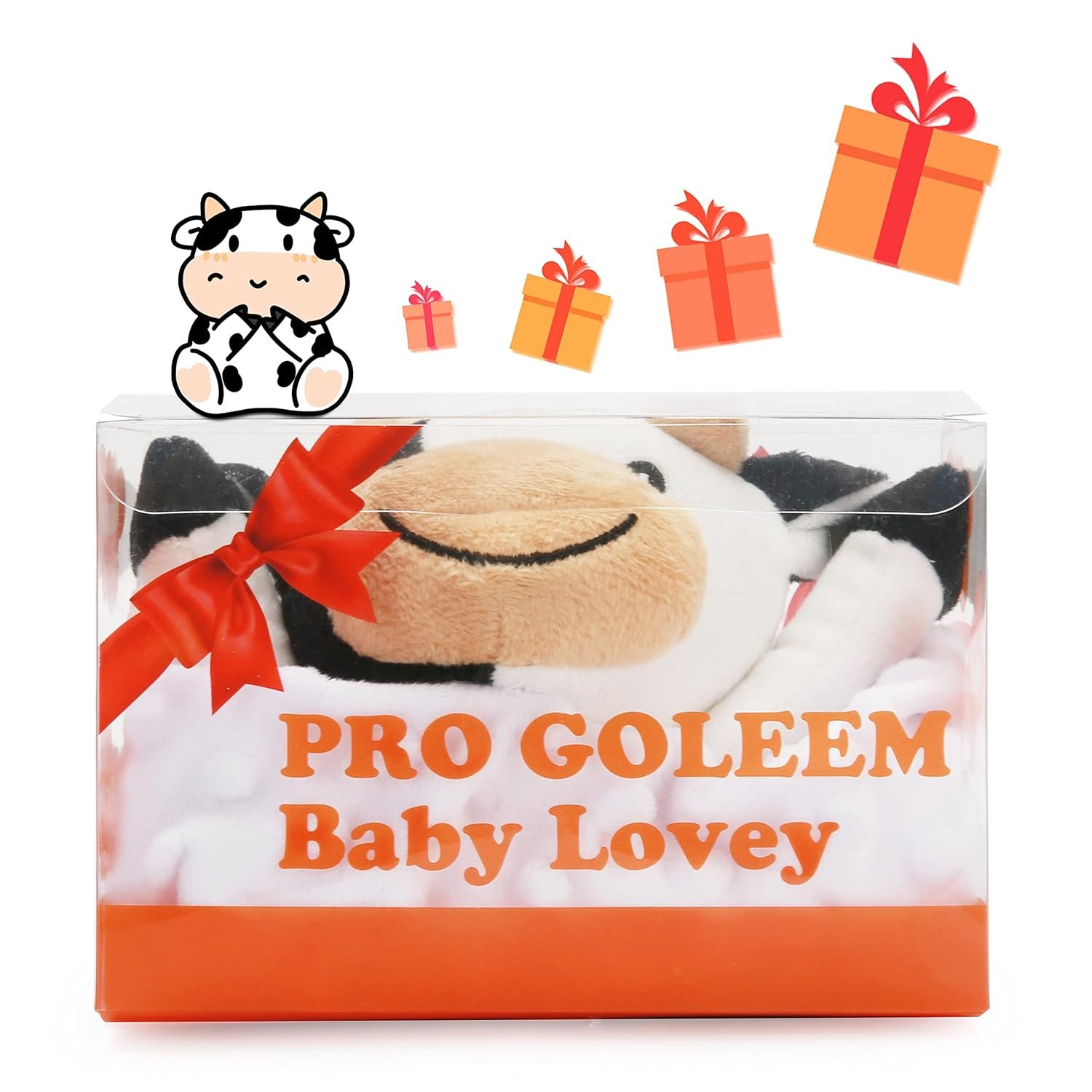 Pro Goleem - Manta de seguridad de elefante, bonita y suave, unisex, regalo de bebé para niños y niñas recién nacidos, manta para acurrucarse, juguete de peluche, color gris, 16 pulgadas - Imagen 22