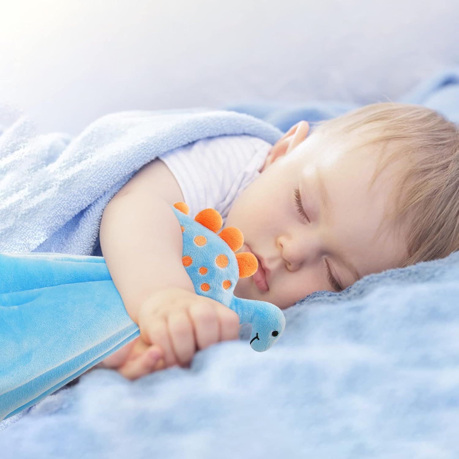 Pro Goleem - Manta de seguridad de elefante, bonita y suave, unisex, regalo de bebé para niños y niñas recién nacidos, manta para acurrucarse, juguete de peluche, color gris, 16 pulgadas - Imagen 34