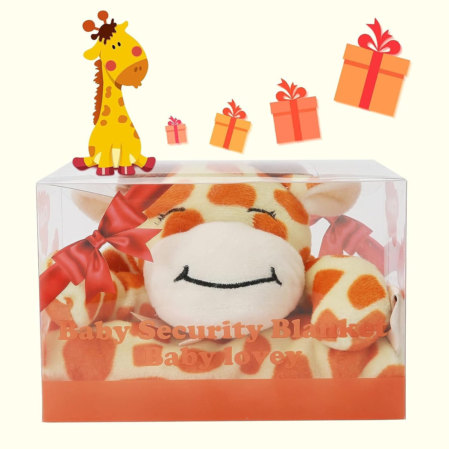 Pro Goleem - Manta de seguridad de elefante, bonita y suave, unisex, regalo de bebé para niños y niñas recién nacidos, manta para acurrucarse, juguete de peluche, color gris, 16 pulgadas - Imagen 46