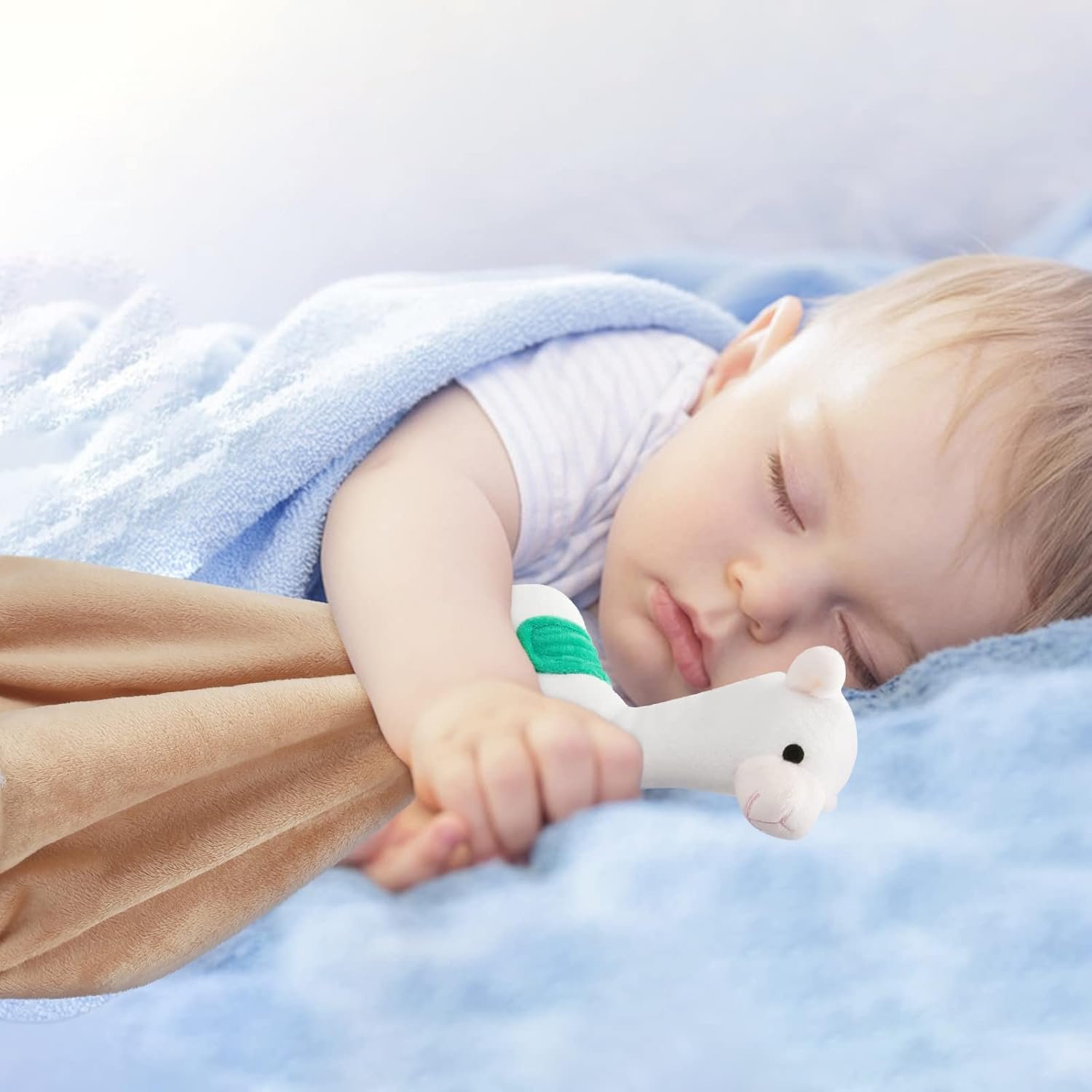 Pro Goleem - Manta de seguridad de elefante, bonita y suave, unisex, regalo de bebé para niños y niñas recién nacidos, manta para acurrucarse, juguete de peluche, color gris, 16 pulgadas - Imagen 58