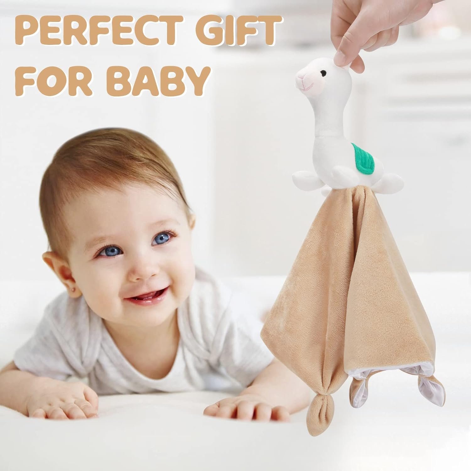 Pro Goleem - Manta de seguridad de elefante, bonita y suave, unisex, regalo de bebé para niños y niñas recién nacidos, manta para acurrucarse, juguete de peluche, color gris, 16 pulgadas - Imagen 59