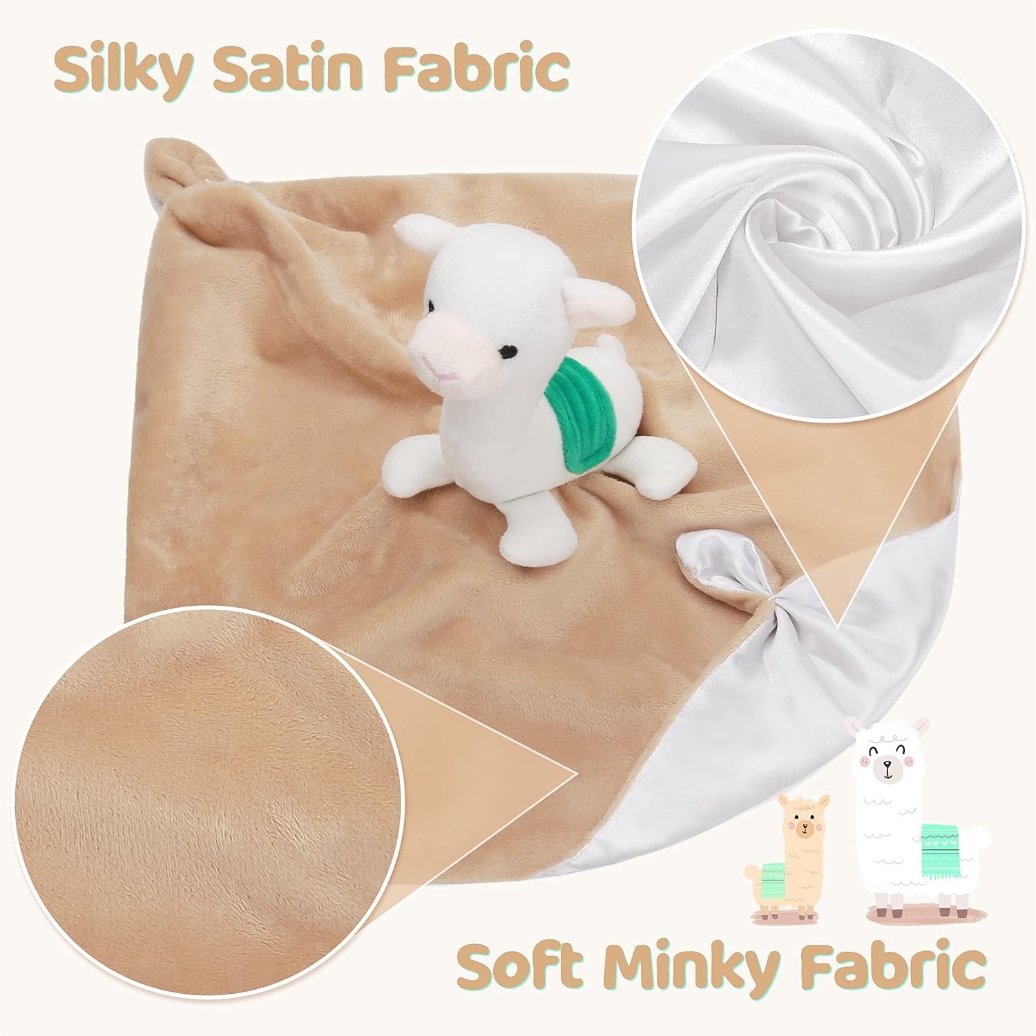 Pro Goleem - Manta de seguridad de elefante, bonita y suave, unisex, regalo de bebé para niños y niñas recién nacidos, manta para acurrucarse, juguete de peluche, color gris, 16 pulgadas - Imagen 61