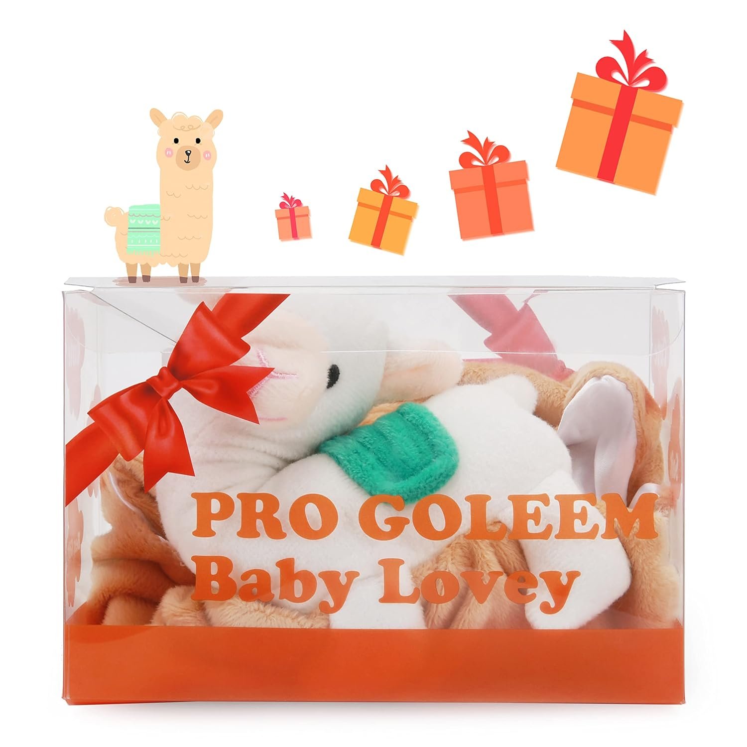 Pro Goleem - Manta de seguridad de elefante, bonita y suave, unisex, regalo de bebé para niños y niñas recién nacidos, manta para acurrucarse, juguete de peluche, color gris, 16 pulgadas - Imagen 62