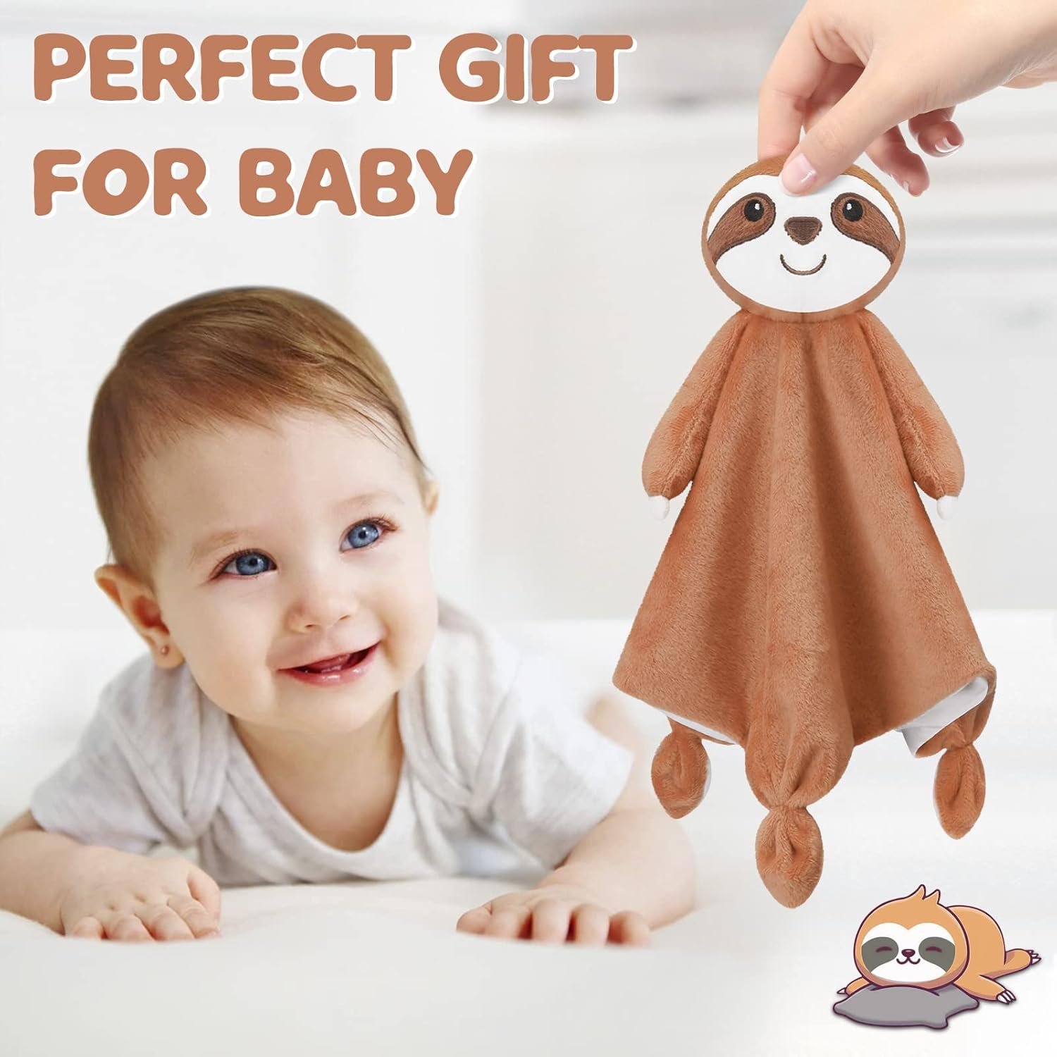 Pro Goleem - Manta de seguridad de elefante, bonita y suave, unisex, regalo de bebé para niños y niñas recién nacidos, manta para acurrucarse, juguete de peluche, color gris, 16 pulgadas - Imagen 67