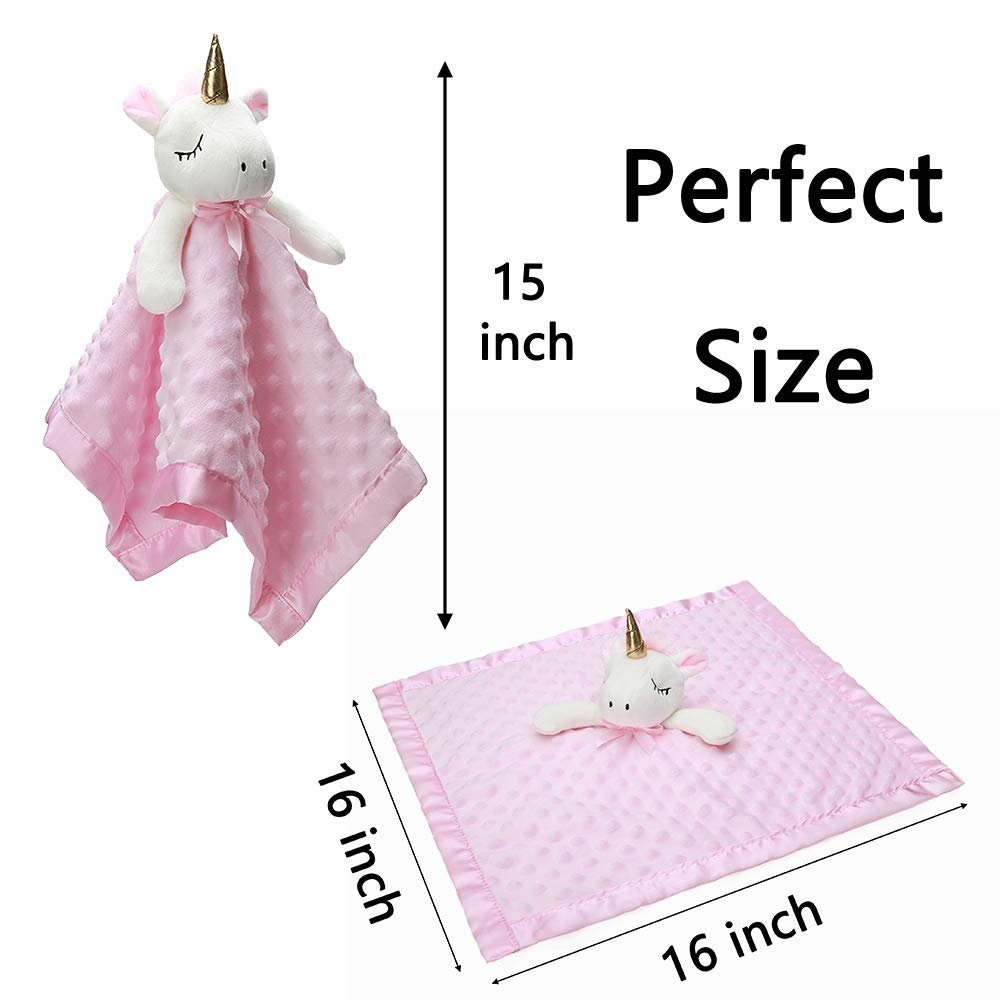 Pro Goleem - Manta de seguridad de elefante, bonita y suave, unisex, regalo de bebé para niños y niñas recién nacidos, manta para acurrucarse, juguete de peluche, color gris, 16 pulgadas - Imagen 73
