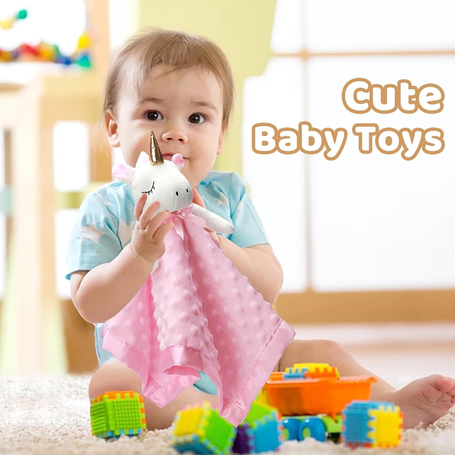 Pro Goleem - Manta de seguridad de elefante, bonita y suave, unisex, regalo de bebé para niños y niñas recién nacidos, manta para acurrucarse, juguete de peluche, color gris, 16 pulgadas - Imagen 76