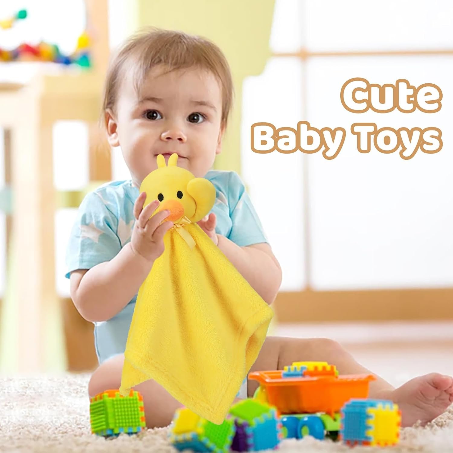 Pro Goleem - Manta de seguridad de elefante, bonita y suave, unisex, regalo de bebé para niños y niñas recién nacidos, manta para acurrucarse, juguete de peluche, color gris, 16 pulgadas - Imagen 96