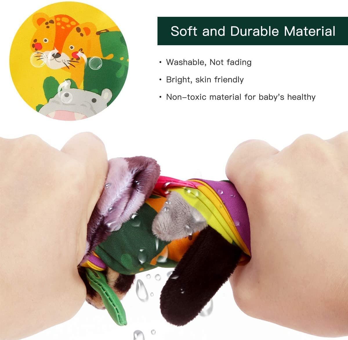 beiens - Libros de tela para bebés, libros táctiles sensoriales para bebés y niños pequeños, juguetes de desarrollo interactivo temprano para cochecitos de niños y niñas - Imagen 34