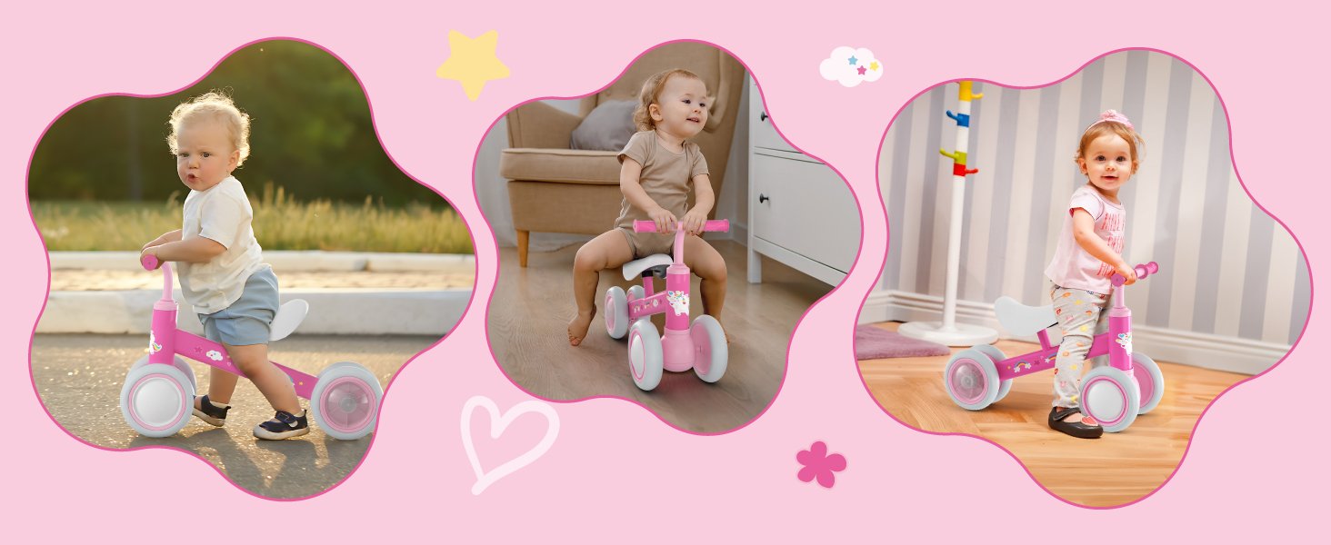 This balance bike weight 3.96lb/1.8kg, max load 55lb/25kg