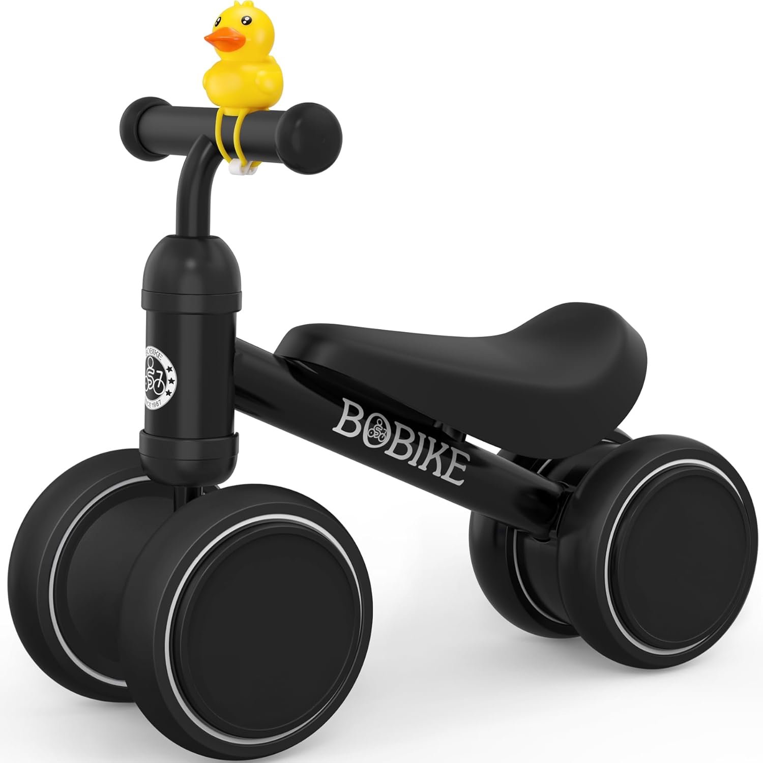 Bicicleta de equilibrio de 4 ruedas y sin pedales para bebés, niños y niñas de 12 a 36 meses, regalo de primer cumpleaños para caminante principiante (colorida, rosa claro) - Imagen 73