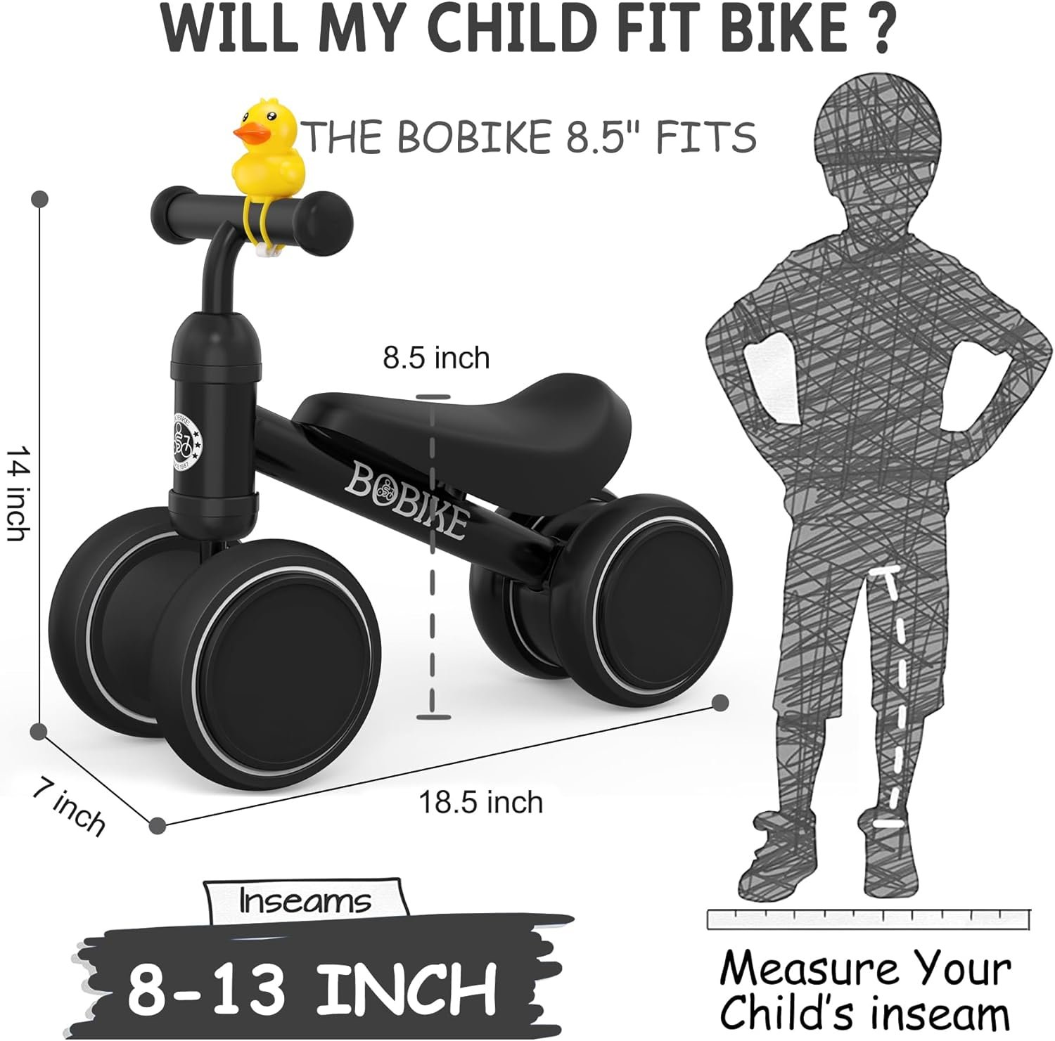 Bicicleta de equilibrio de 4 ruedas y sin pedales para bebés, niños y niñas de 12 a 36 meses, regalo de primer cumpleaños para caminante principiante (colorida, rosa claro) - Imagen 74