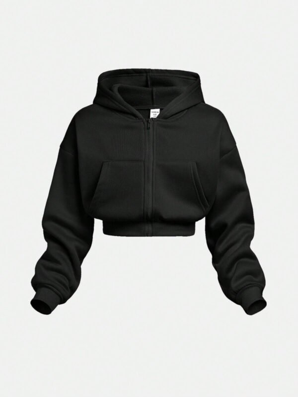 Girlism Conjunto de sudadera con capucha y pantalón de chándal de punto para niña preadolescente, ropa de estar en casa informal - Imagen 12