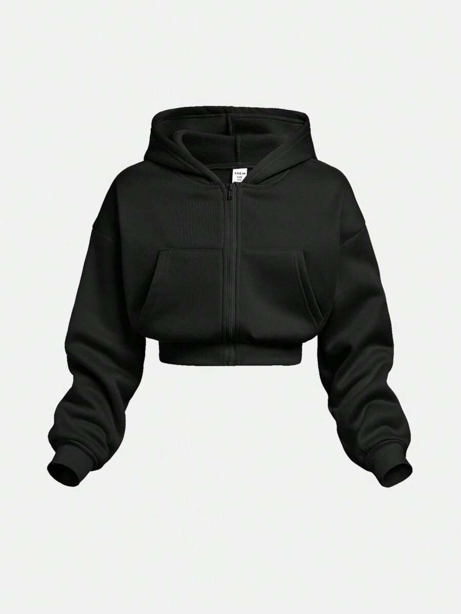 Girlism Conjunto de sudadera con capucha y pantalón de chándal de punto para niña preadolescente, ropa de estar en casa informal - Imagen 12
